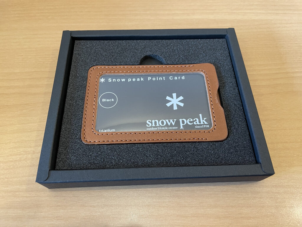 未使用 スノーピーク snowpeak ポイントギフト パスケース PG-100 カードケース キャンプ アウトドア